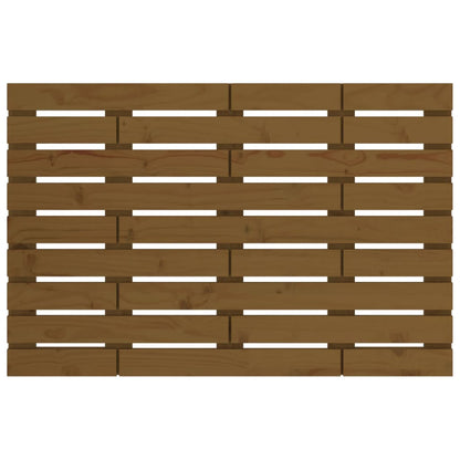 Solid Pine Wall Headboard, Honey Brown, 96x3x63 cm