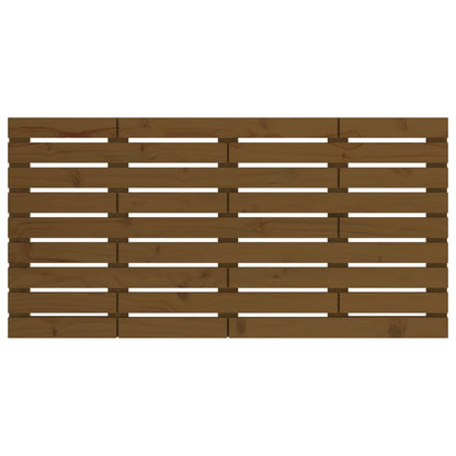 Solid Pine Wall Headboard, Honey Brown 126x3x63 cm