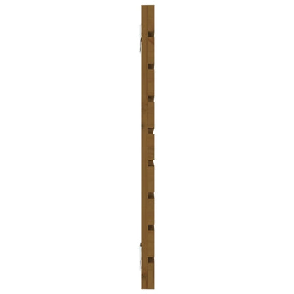 Solid Pine Wall Headboard, Honey Brown 126x3x63 cm