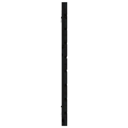Solid Pine Wall Headboard, Black 126x3x63 cm - Modern Elegance