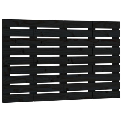 Solid Pine Wall Headboard - Black, 81x3x63 cm