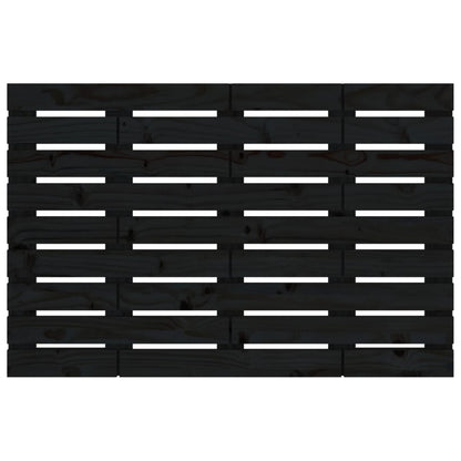 Solid Pine Wall Headboard - Black, 81x3x63 cm