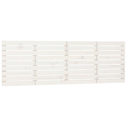 Solid Pine Wall Headboard, White, 166x3x63 cm