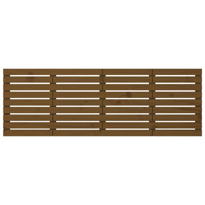 Solid Pine Honey Brown Wall Headboard - 166x3x63 cm