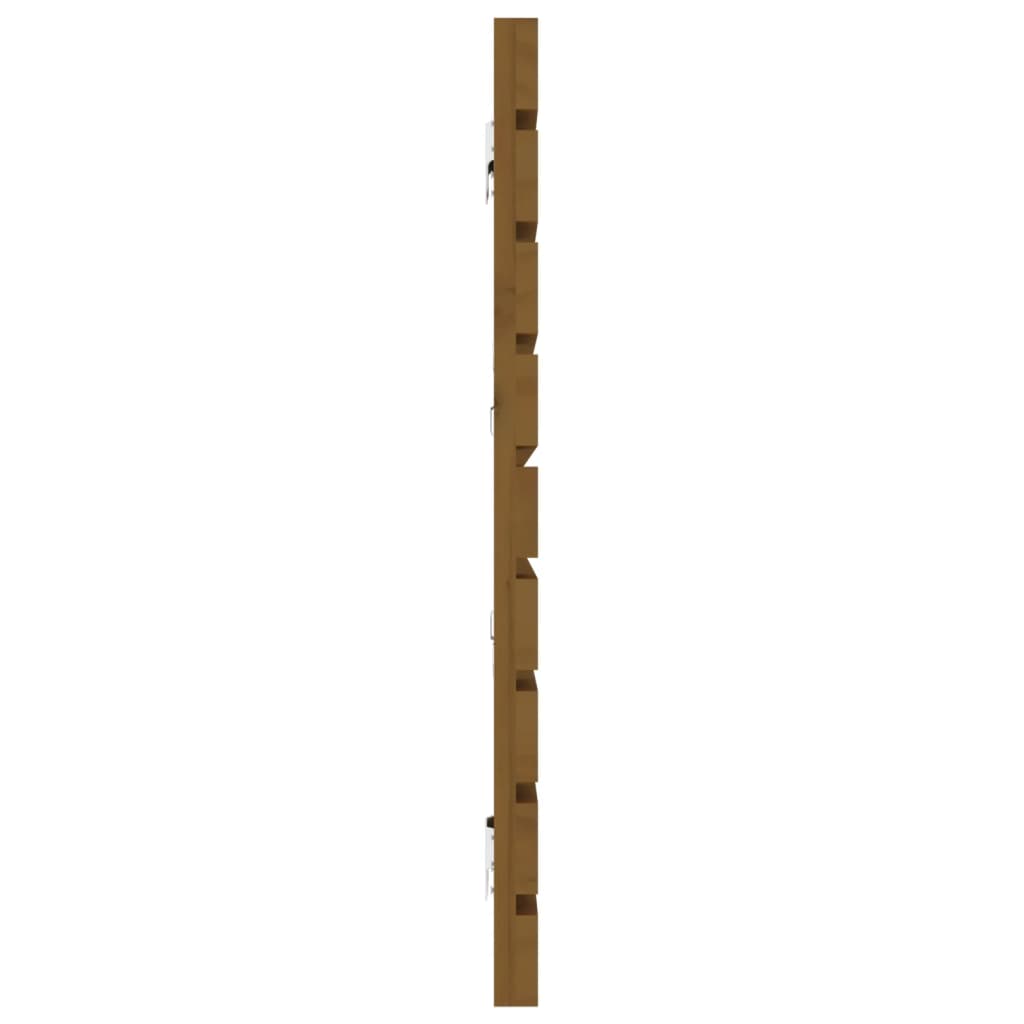 Solid Pine Honey Brown Wall Headboard - 166x3x63 cm