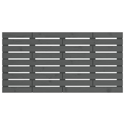Solid Pine Wall Headboard - Grey, 141x3x63 cm