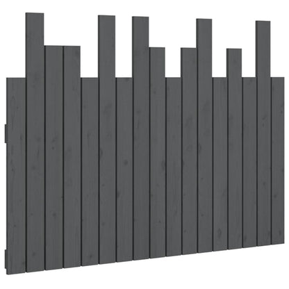 Solid Pine Wall Headboard - Grey, 108x3x80 cm