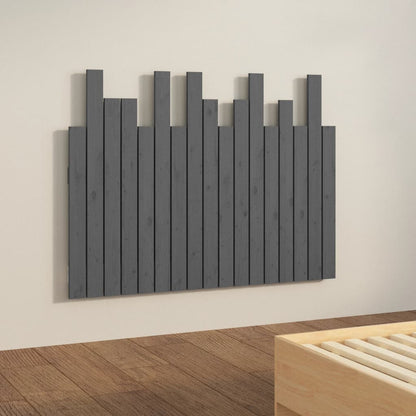 Solid Pine Wall Headboard - Grey, 108x3x80 cm