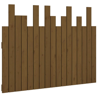 Solid Pine Wall Headboard - Honey Brown 108x3x80 cm