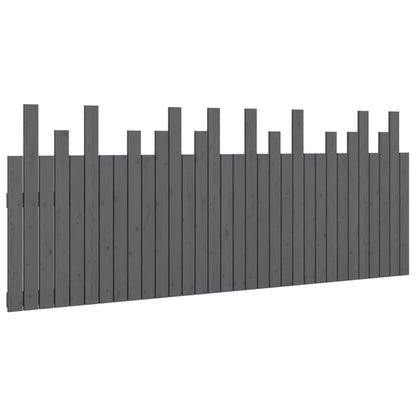Solid Pine Grey Wall Headboard - 204x3x80 cm