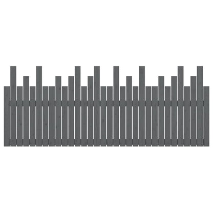 Solid Pine Grey Wall Headboard - 204x3x80 cm