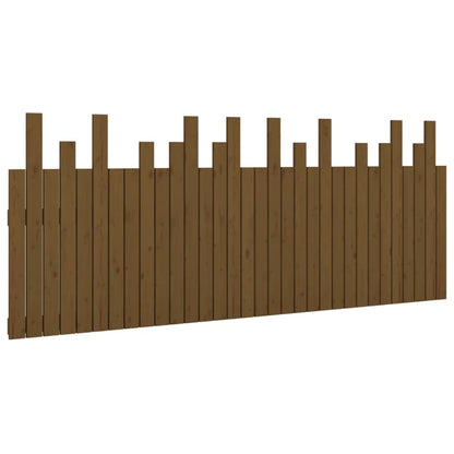 Honey Brown Solid Pine Wall Headboard - 204x3x80 cm