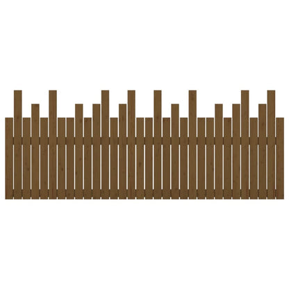 Honey Brown Solid Pine Wall Headboard - 204x3x80 cm