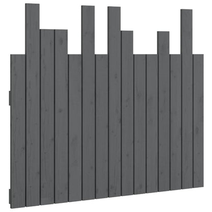 Solid Pine Grey Wall Headboard - 95.5x3x80 cm