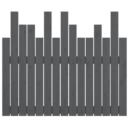 Solid Pine Grey Wall Headboard - 95.5x3x80 cm