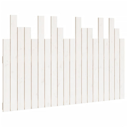 Solid Pine Wood Wall Headboard - White, 127.5x3x80 cm