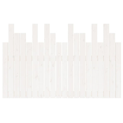Solid Pine Wood Wall Headboard - White, 127.5x3x80 cm