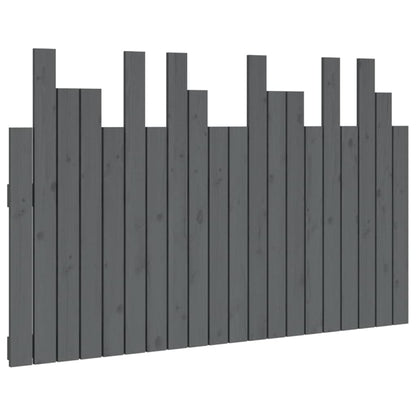 Solid Pine Wall Headboard, Grey 127.5x3x80 cm - Stylish & Durable