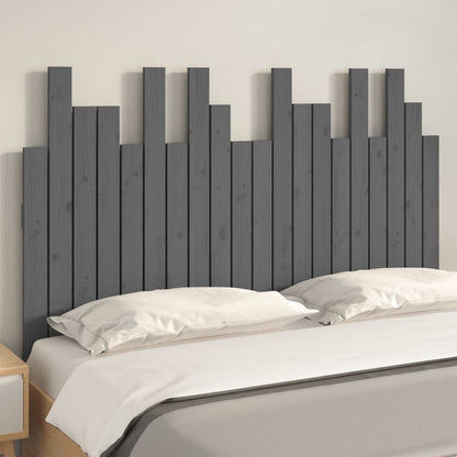 Solid Pine Wall Headboard, Grey 127.5x3x80 cm - Stylish & Durable