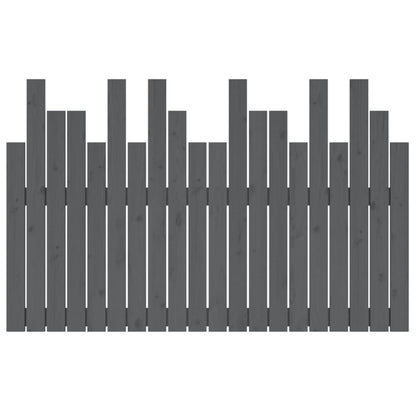 Solid Pine Wall Headboard, Grey 127.5x3x80 cm - Stylish & Durable
