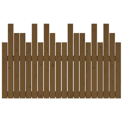 Solid Pine Wall Headboard, Honey Brown 127.5x3x80 cm