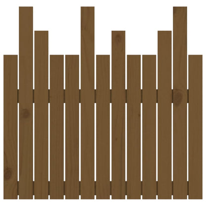 Honey Brown Solid Pine Wall Headboard 82.5x3x80 cm