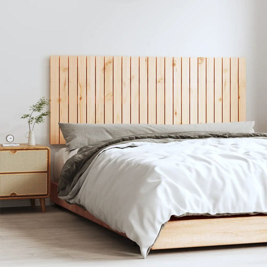 Solid Pine Wood Wall Headboard 147x3x60 cm | Rustic Charm