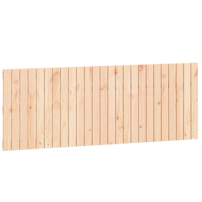 Solid Pine Wood Wall Headboard 159.5x3x60 cm - Natural Finish