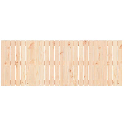 Solid Pine Wood Wall Headboard 159.5x3x60 cm - Natural Finish