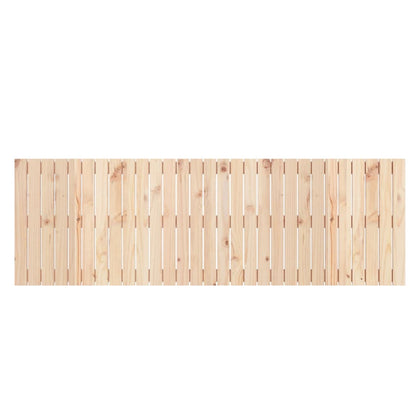 Solid Pine Wall Headboard 185x3x60 cm - Natural Wood Finish
