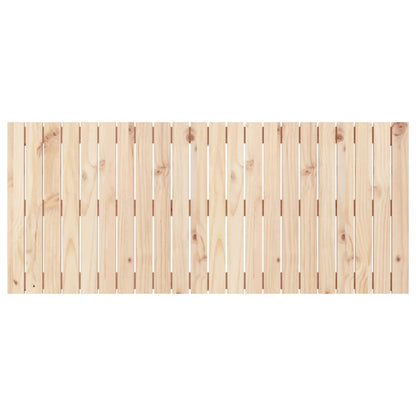 Solid Pine Wall Headboard 140x3x60 cm - Natural Wood Finish
