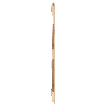 Solid Pine Wall Headboard 140x3x60 cm - Natural Wood Finish