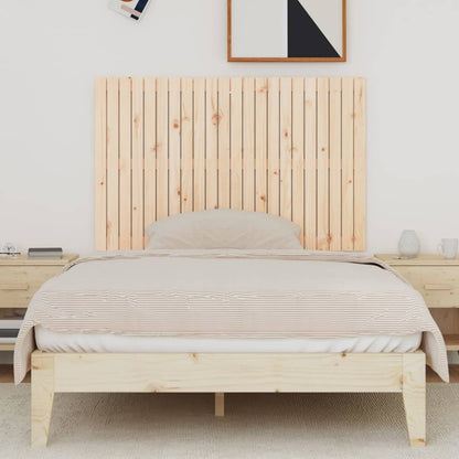 Solid Pine Wood Wall Headboard 140x3x90 cm - Rustic Charm