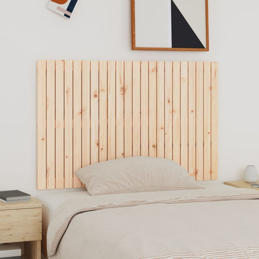 Solid Pine Wood Wall Headboard 140x3x90 cm - Rustic Charm