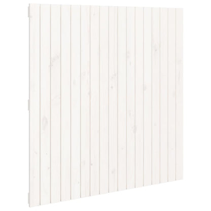 Solid Pine Wall Headboard - White, 108x3x110 cm