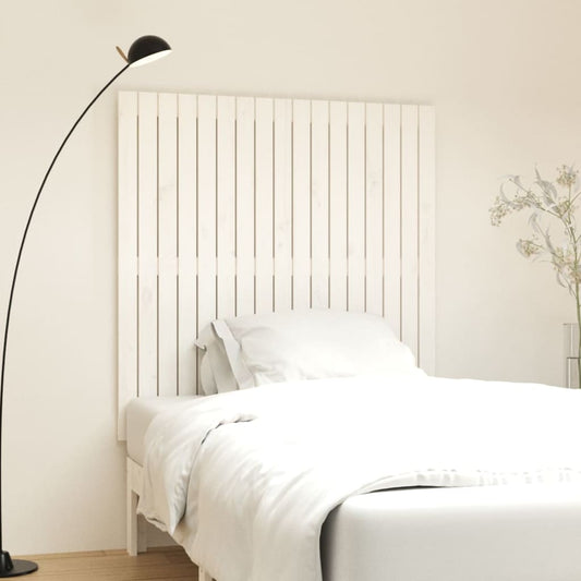 Solid Pine Wall Headboard - White, 108x3x110 cm