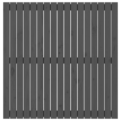 Solid Pine Wall Headboard - Grey, 108x3x110 cm