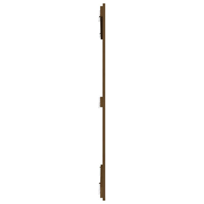 Solid Wood Pine Wall Headboard, Honey Brown, 108x3x110 cm