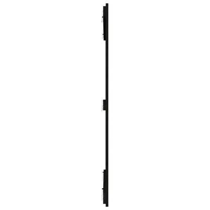 Solid Wood Pine Wall Headboard - Black, 108x3x110 cm
