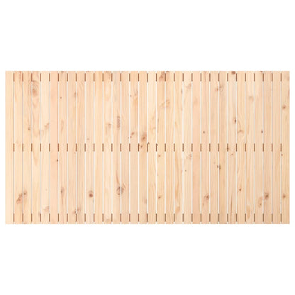 Solid Pine Wood Wall Headboard 204x3x110 cm - Natural Finish