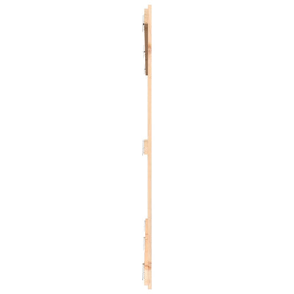 Solid Pine Wood Wall Headboard 204x3x110 cm - Natural Finish
