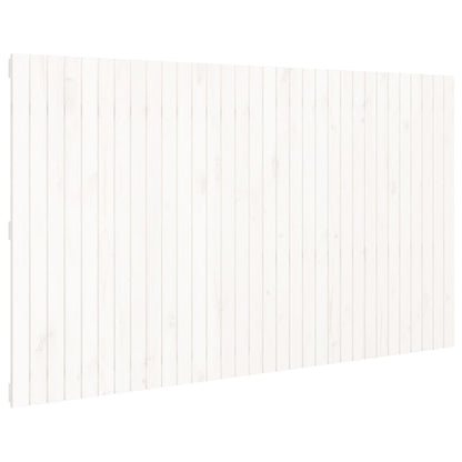 Solid Pine White Wall Headboard - 204x3x110 cm