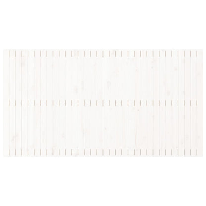 Solid Pine White Wall Headboard - 204x3x110 cm