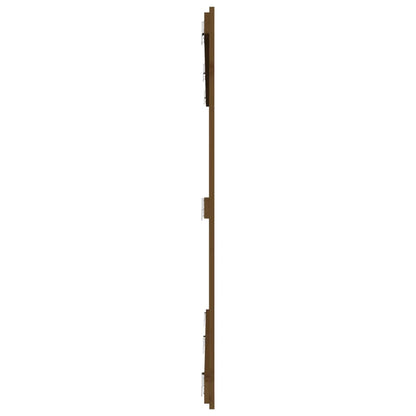 Solid Pine Wood Wall Headboard, Honey Brown, 204x3x110 cm