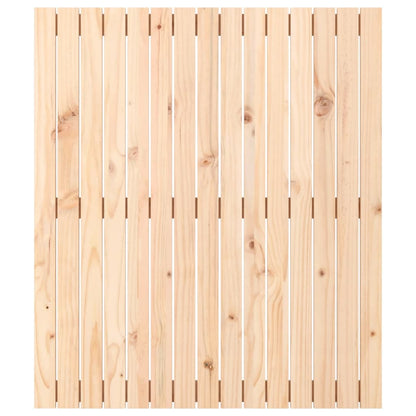 Solid Wood Pine Wall Headboard 95.5x3x110 cm - Natural Finish