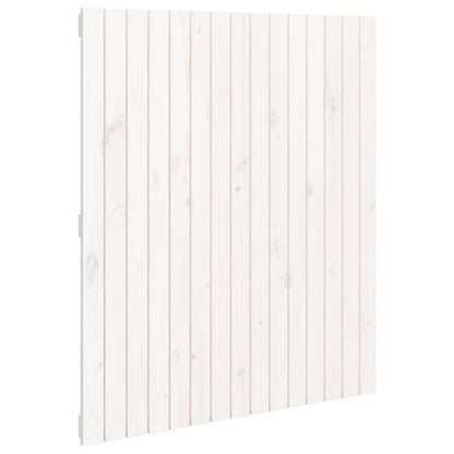 Solid Pine White Wall Headboard - 95.5x3x110 cm