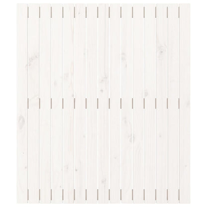 Solid Pine White Wall Headboard - 95.5x3x110 cm