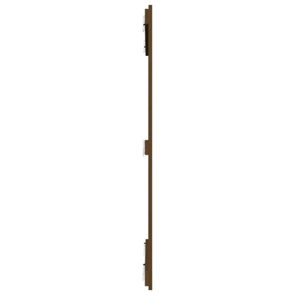 Solid Pine Wood Wall Headboard, Honey Brown, 95.5x3x110 cm