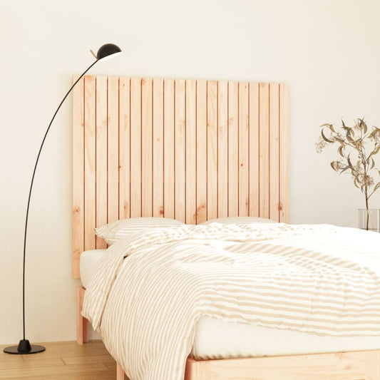 Solid Pine Wood Wall Headboard, 127.5x3x110 cm – Rustic Elegance