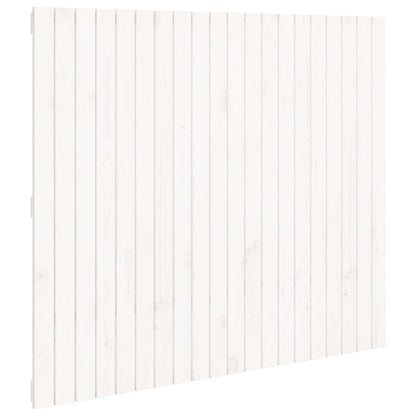 White Solid Pine Wall Headboard - 127.5x3x110 cm